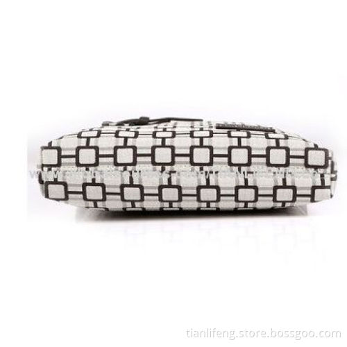 PU messenger travel shoulder bag for men, geometric pattern
